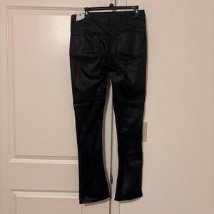 J. Crew Black Coated Skinny Jeans